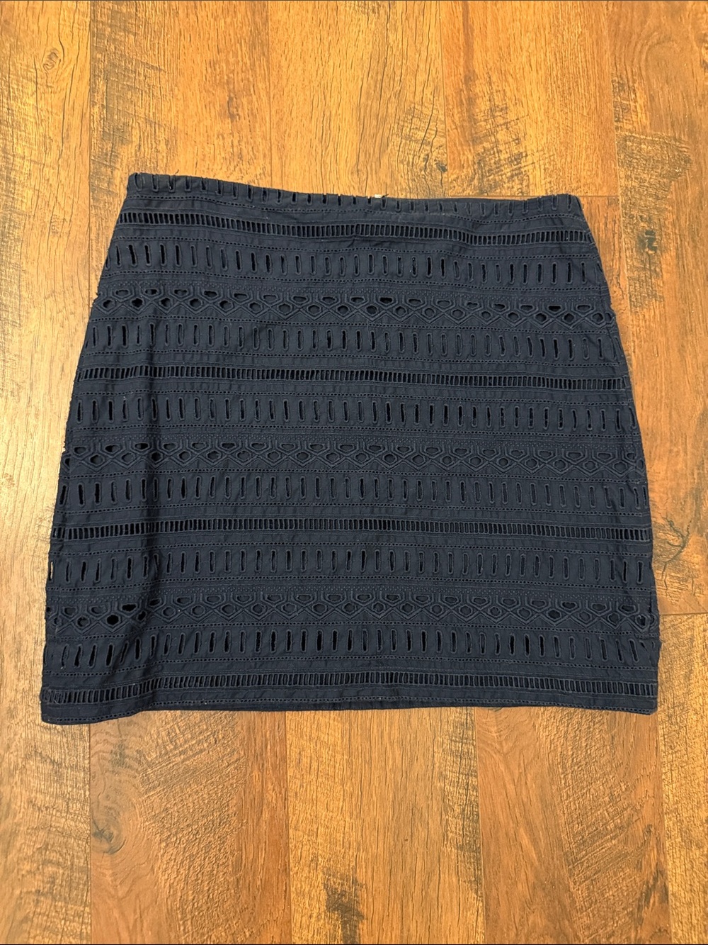 GAP Navy Eyelet Lace Mini Skirt